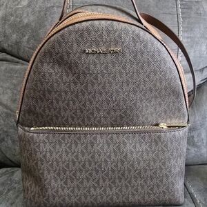 Michael Kors Brown Logo-Print Men's Backpack